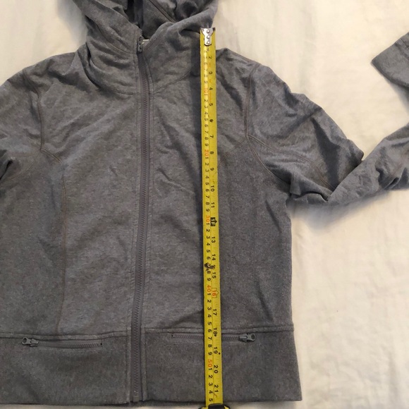 Lululemon light cotton hoodie size 10 light grey - Picture 10 of 12